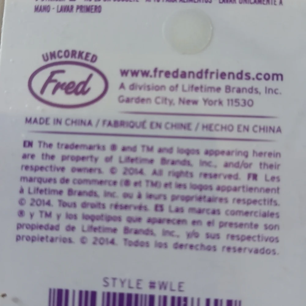 Fred Brand WineLines ID Tags for Stemware Glass Markers Silicone Multicolor